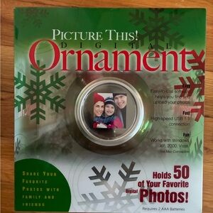 Digital Photo Ornament - Silver